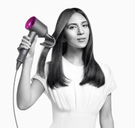 Secador iónico tipo dyson con accesorios